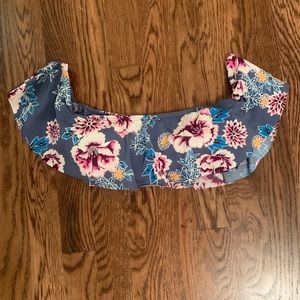 off the shoulder bikini top!